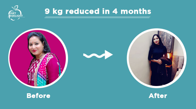 9 kg reduced in 4 months