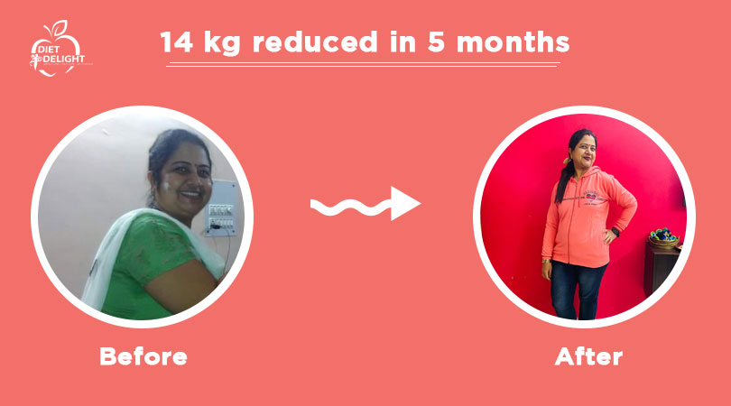 14 kg reduced in 5 months