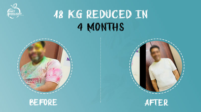 18 kg reduced in 4 months